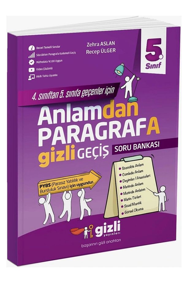 5. Sınıf Anlamdan Paragrafa Gizli Geçiş Gizli Yayınları - 1