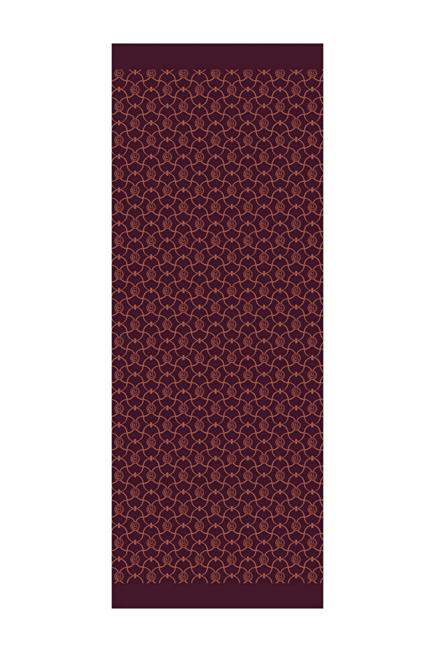 Marrakech Pattern Reversible Shawl Purple-Orange - 5