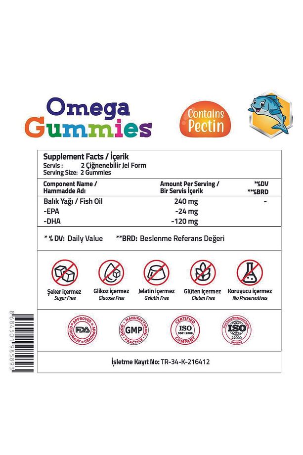 Kids Omega 3 - Epa 24 - Dha 120 60 Gummies - 3