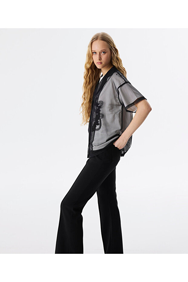 TRANSPARAN MIX BLUZ - 5