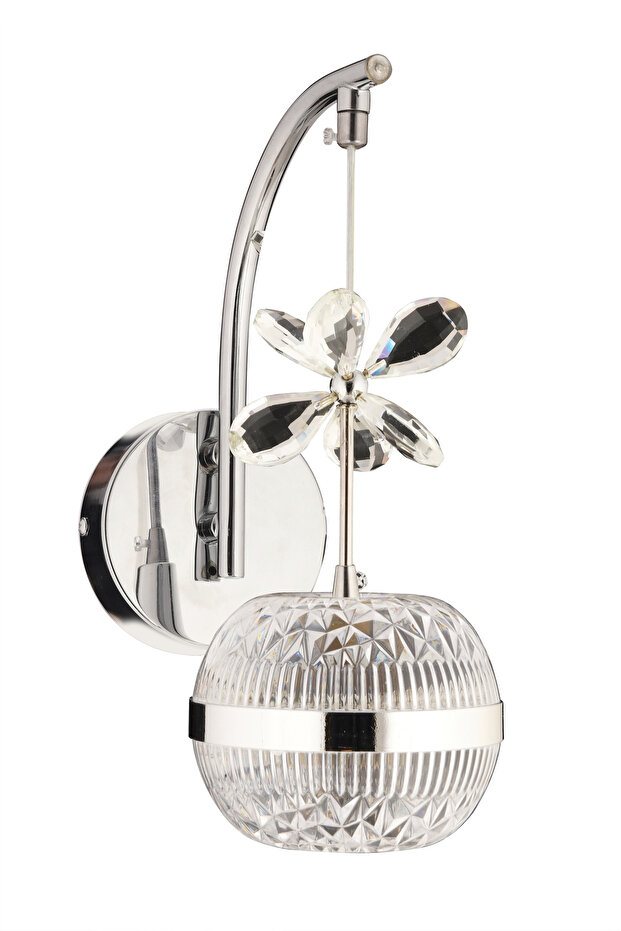 PRENSES KROM Ledli APLİK Salon Mutfak Oda Oturma Odası Hol Ledli  Aplik SB-LD-704 - 3