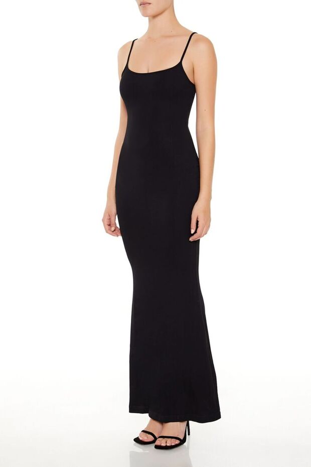 Ribanalı Askılı Maxi Elbise - 3