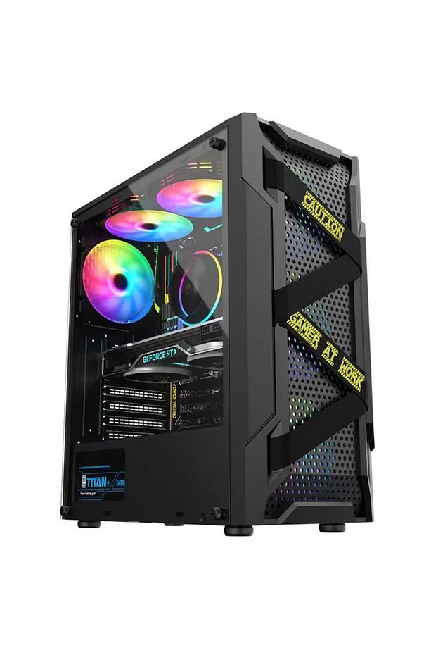 Spectrum Criminal ATX 4 RGB Fanlı Temperli Cam Boş Gaming Bilgisayar Kasası - 1