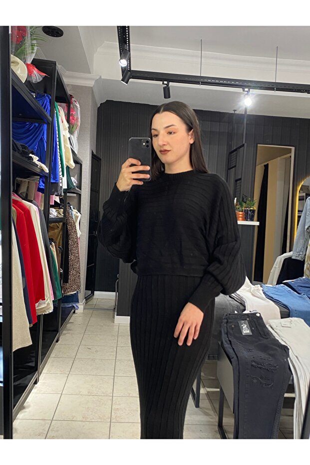 Triko Elbise Takım - 4