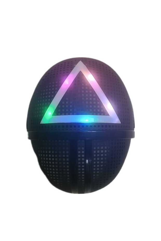 Işıklı Squıd Game Maske Kaliteli Squid Game Maskesi Üçgen - 5