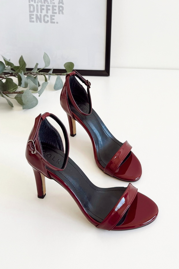 Cute Single Strap Thin Heeled Stylish Evening Dress Women's Shoes