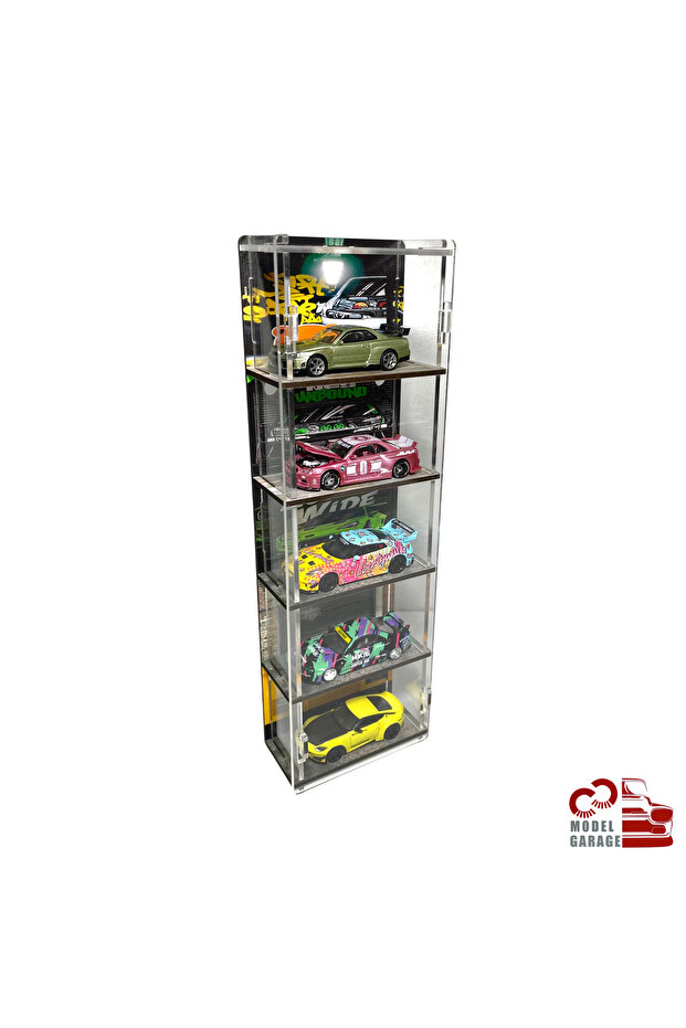 1/64 Scale Vehicle Parking Lot Diecast Diorama Model Car Collectible Display Shelf