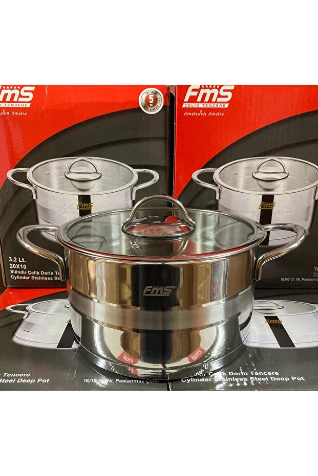 Silindir Derin Tencere 20 CM - 1