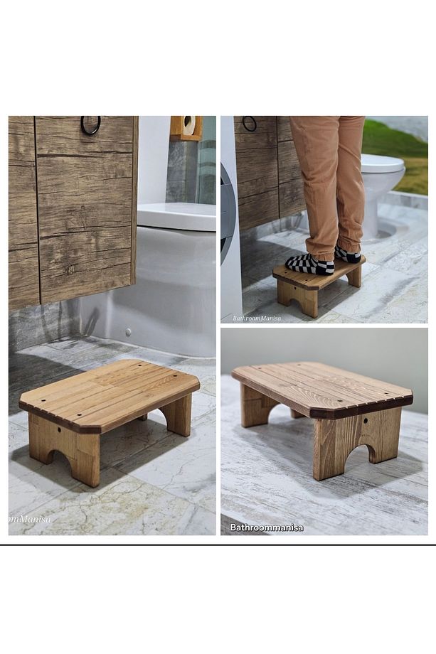 Çocuk Mini Lavabo Önü Yükseltici Basamak Tabure - 1