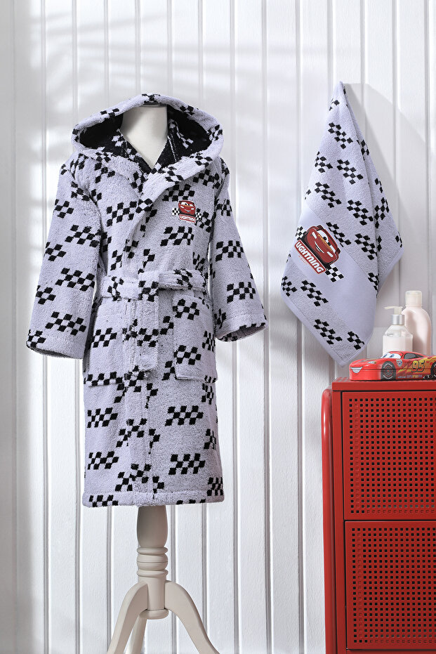 Cars Hero Disney Licensed Children's Bathrobe Set 7/8 Years Old