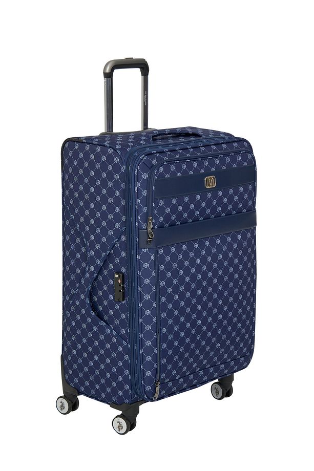 U.S. Polo. Assn. 24041-24039-24038-24040 3'lü set Unisex Monogram Kumaş valiz tatil bavul LACİVERT - 2