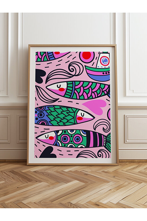 Single Wooden Framed Painting One Piece Poster Painting Tk/828