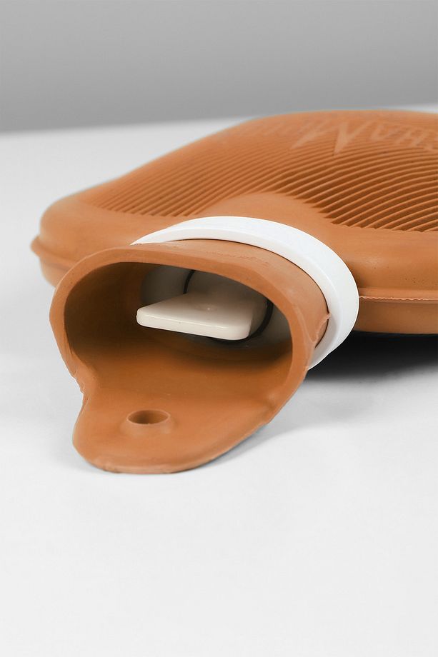 Kauçuk Termofor Mini Sıcak Su Torbası, Kokusuz Sıcak Su Torbası Turuncu 1,5 L - 4
