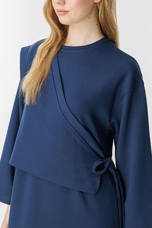 Anvelop Lacivert Elbise - 4