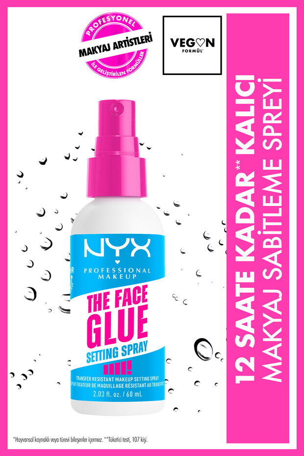 NYX Professional Makeup Face Glue Setting Spray Makyaj Sabitleme Spreyi