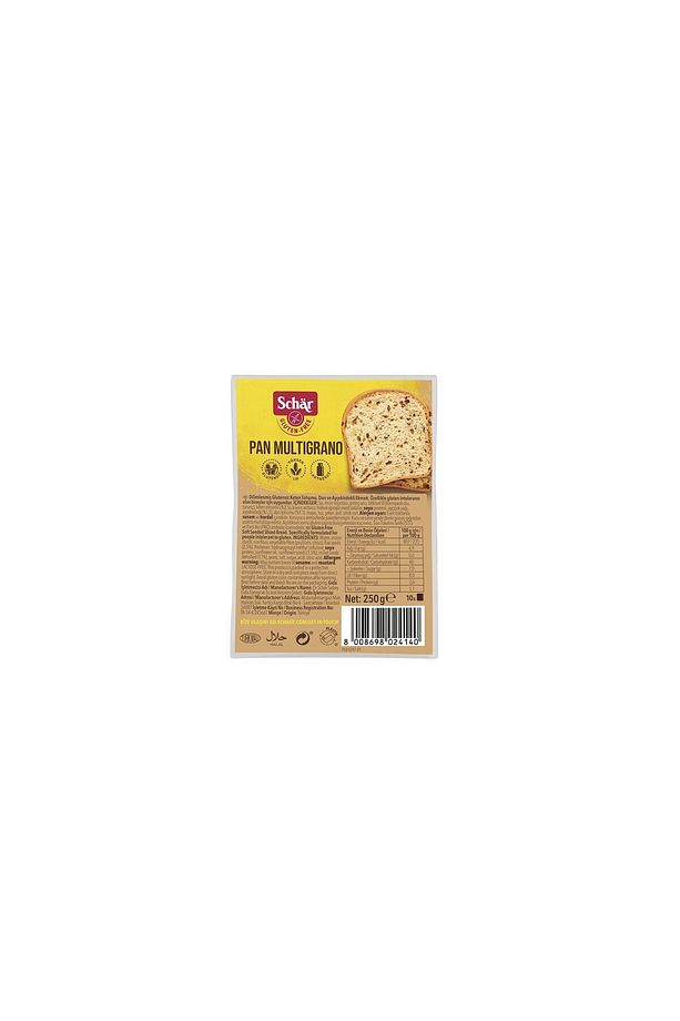 Pan Multigrano  Glutensiz Keten Tohumu, Darı ve Ayçekirdekli Ekmek 250gr - 1