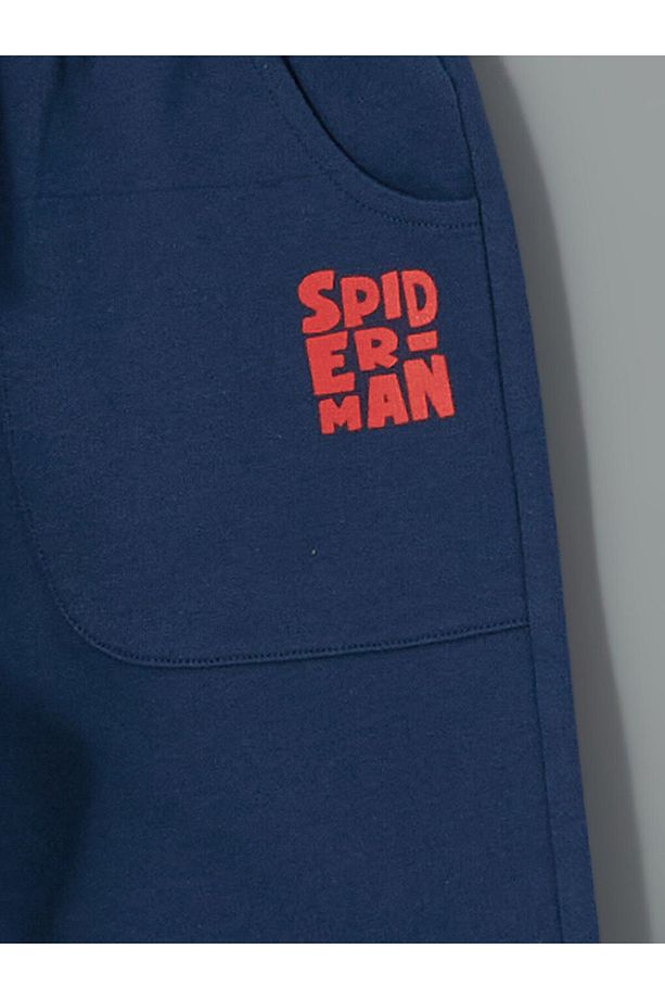 Yeni Sezon Spider-man Baskili Erkek Bebek Tisort ve Sort 2'li Takim - 6