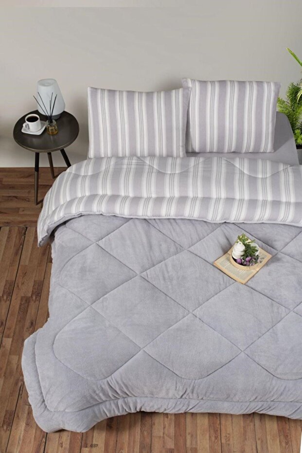RANFORCE Soft Relax Tek Kişilik Uyku Seti Gri - 1
