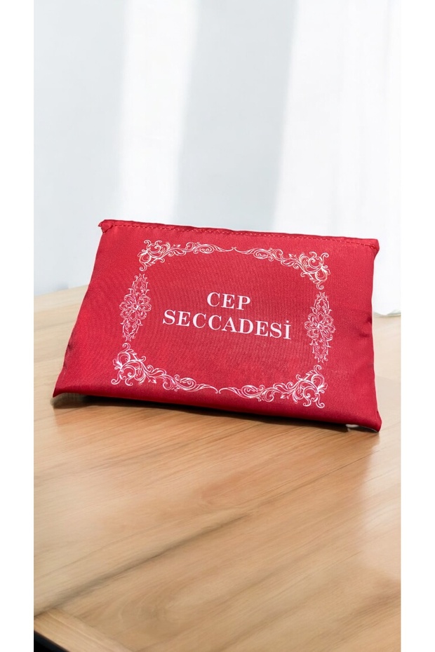Pocket Prayer Rug Tasbih Gift Set Dowry Umrah Mevlüt Bohça Prayer Rug Bag Size Prayer Rug