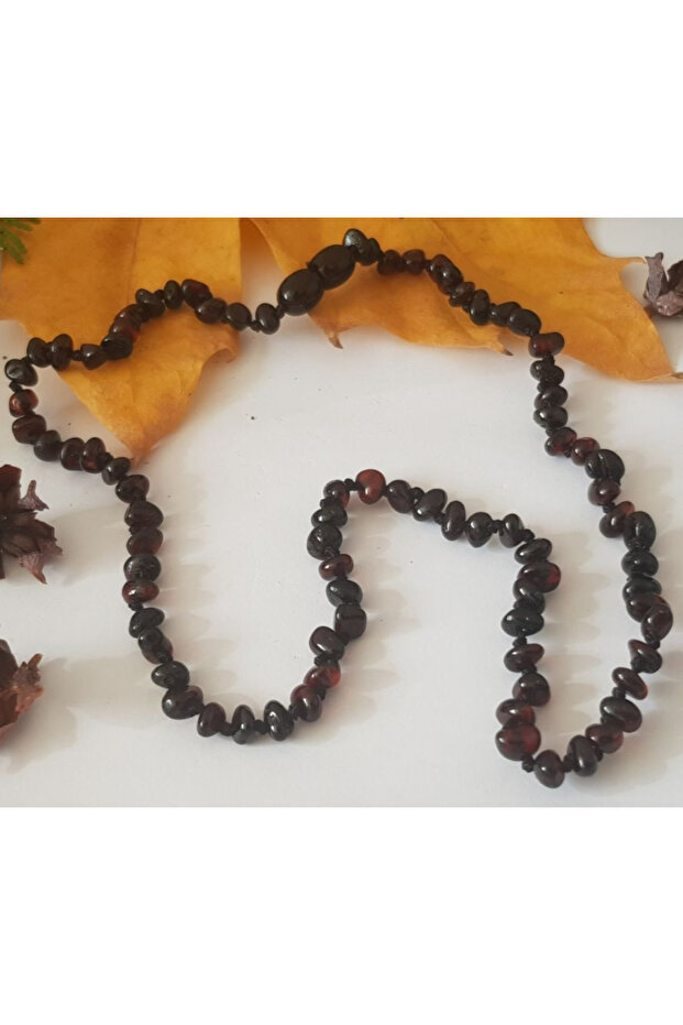 Drop Amber Cherry Color Adult Men's Necklace