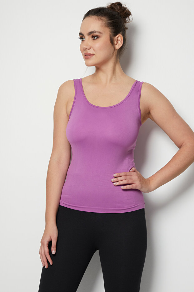 Kalın Askılı Seamless Atlet - 4