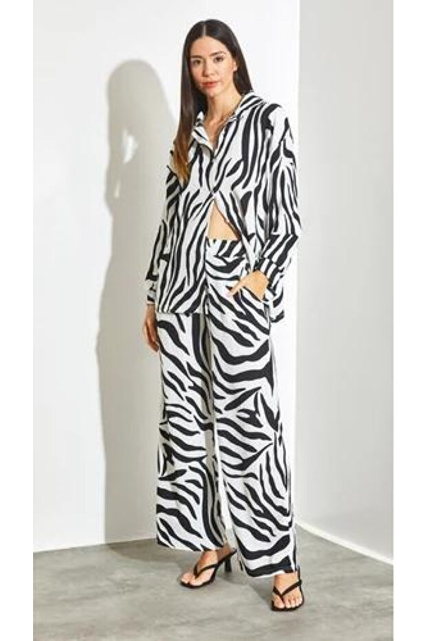 Zebra Patterned Double Set - 3