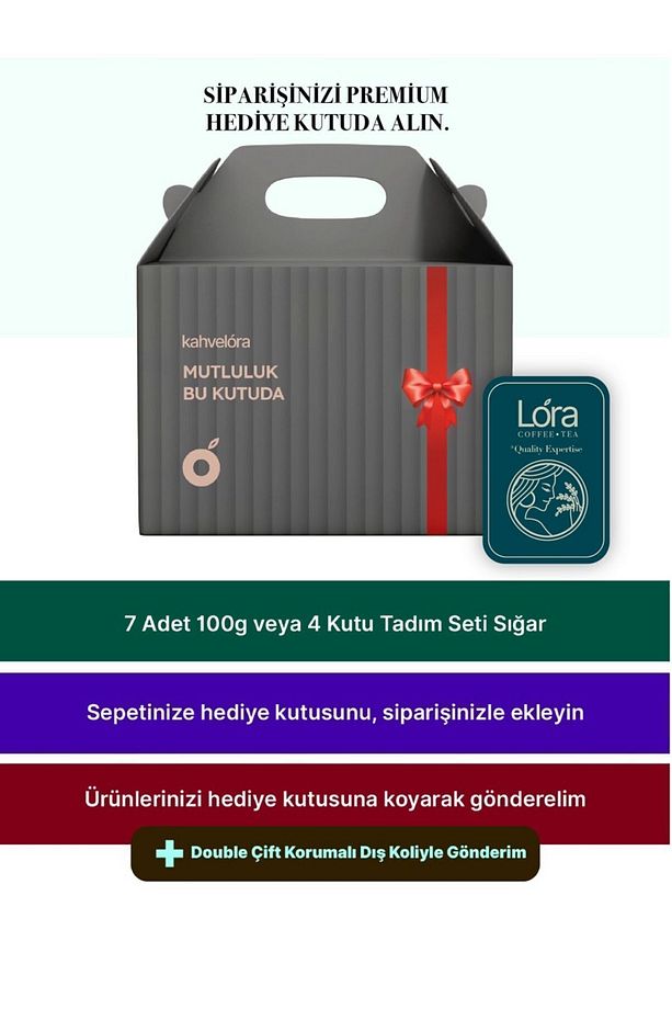Naneli Mentollü Türk Kahvesi 200g - Klasik, Şekersiz, Telveli - Süt Tozu Içermez - Özel Kutuda - 6
