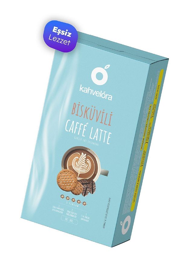 Caffe Latte Eşsiz Keyif Bundle - Bisküvili, Dağ Çilekli, Antep Fıstıklı - 100g x3 Kutu - 5