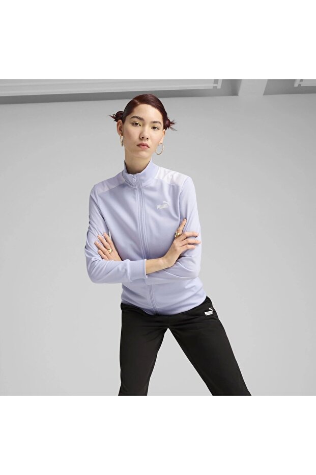 Poly Women's Stand Collar Tracksuit Set 68507547