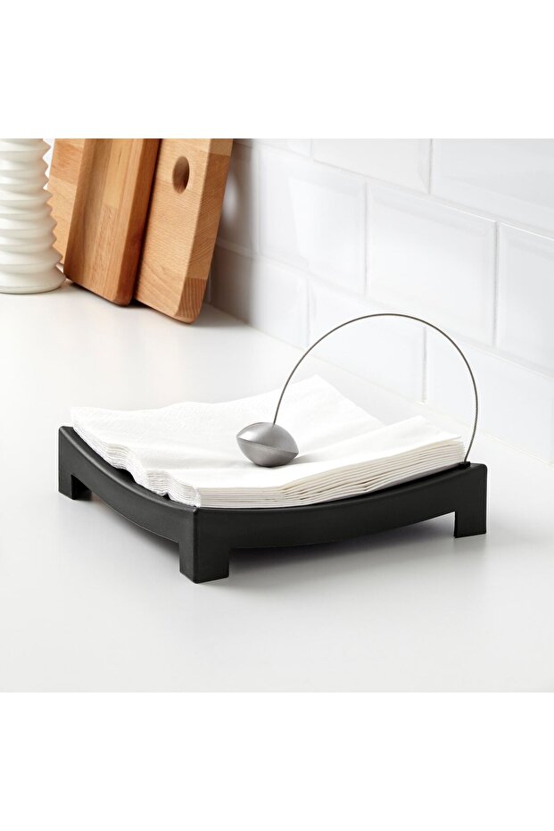 حامل مناديل، أسود - 2