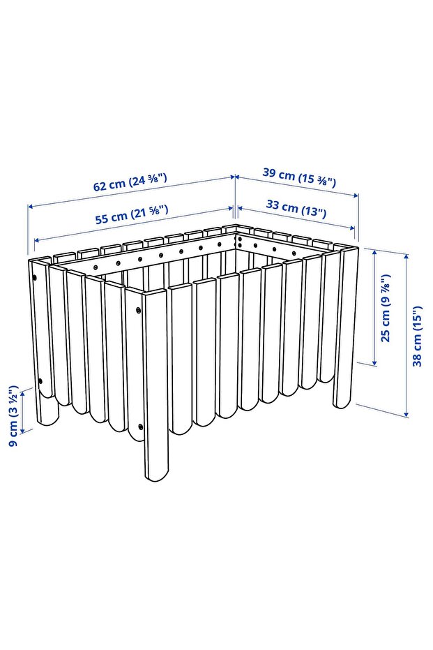 صندوق زهور، بني غامق - 4