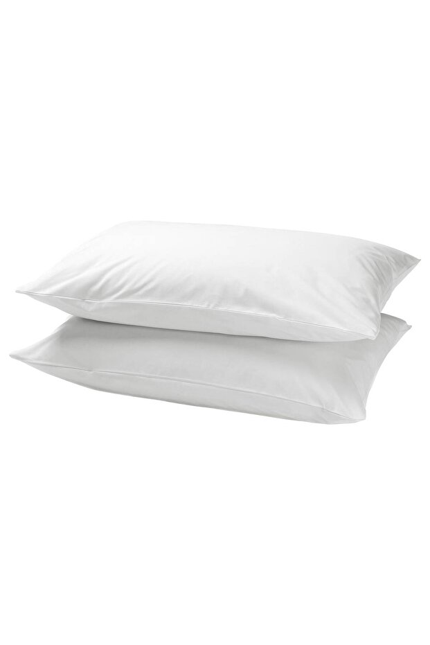 Pillowcase, white, 50 x 80 cm
