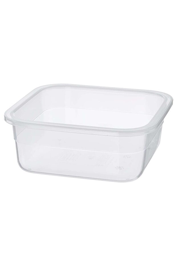 علبة طعام مربعة/بلاستيكية، 750 مل - 1