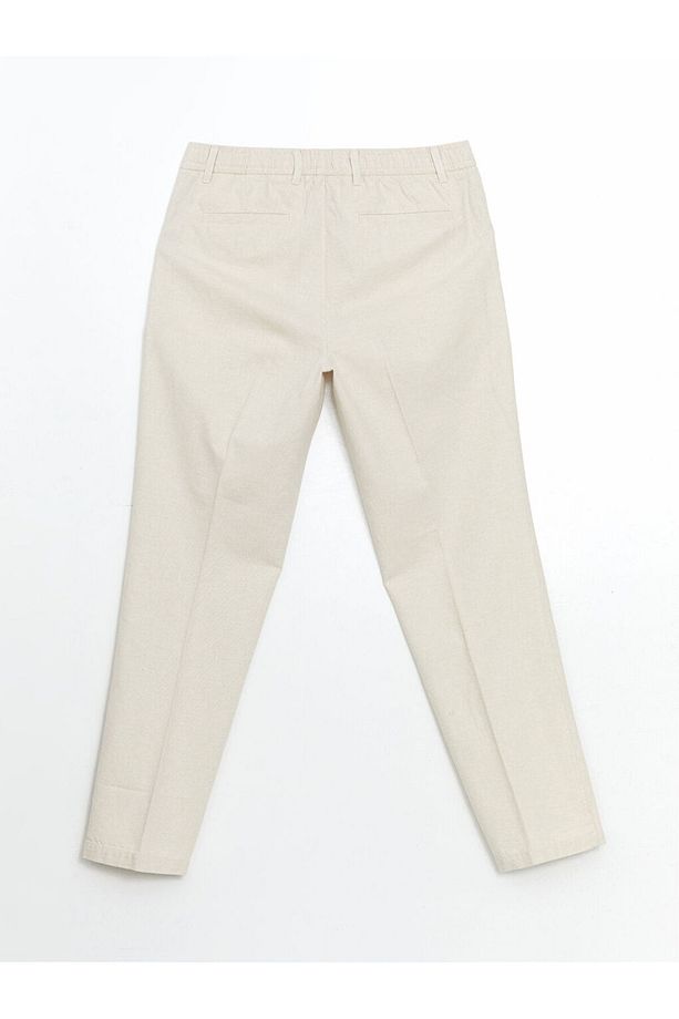 LCW Vision Bej Standart Kalıp Keten Karışımlı Erkek Pantolon - 6