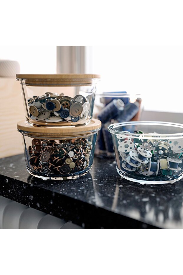 غطاء، دائري/خيزران - 5