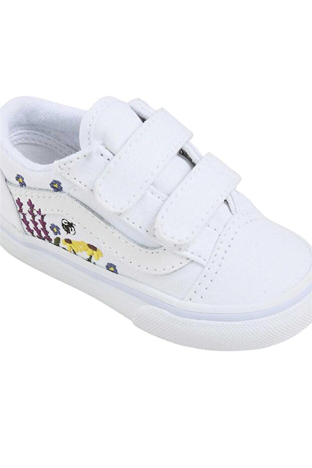 Old Skool V Çocuk Beyaz Sneaker - 4
