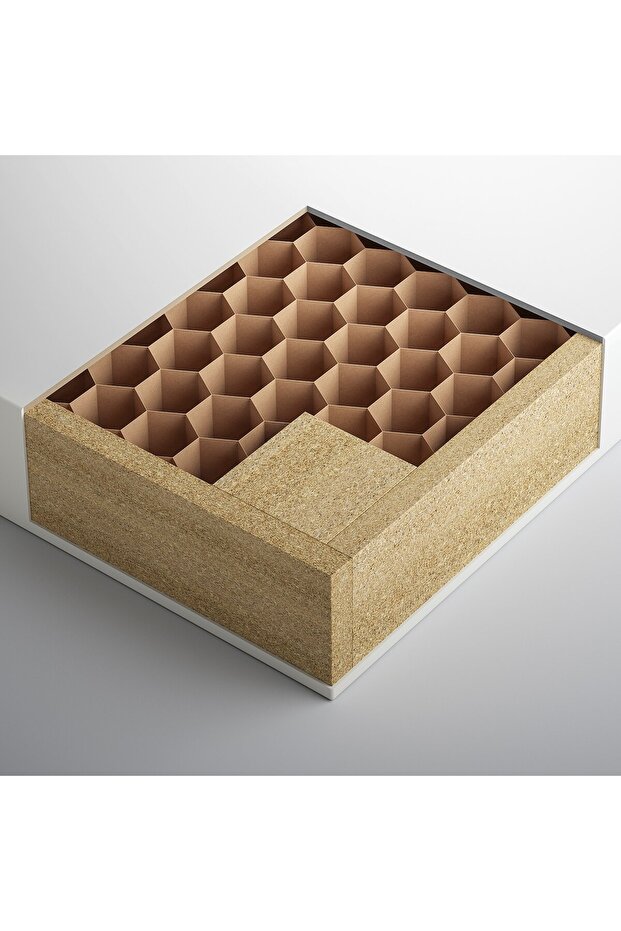 طاولة جانبية، أسود-بني، 55×55 سم - 6