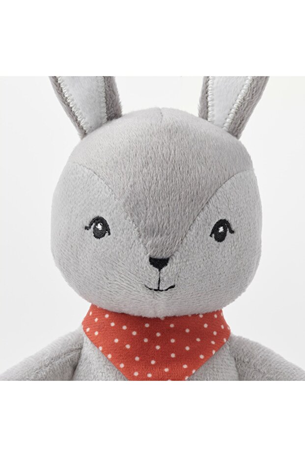 لعبة ناعمة تصدر صوت صرير، باللون الرمادي/الأحمر - 4