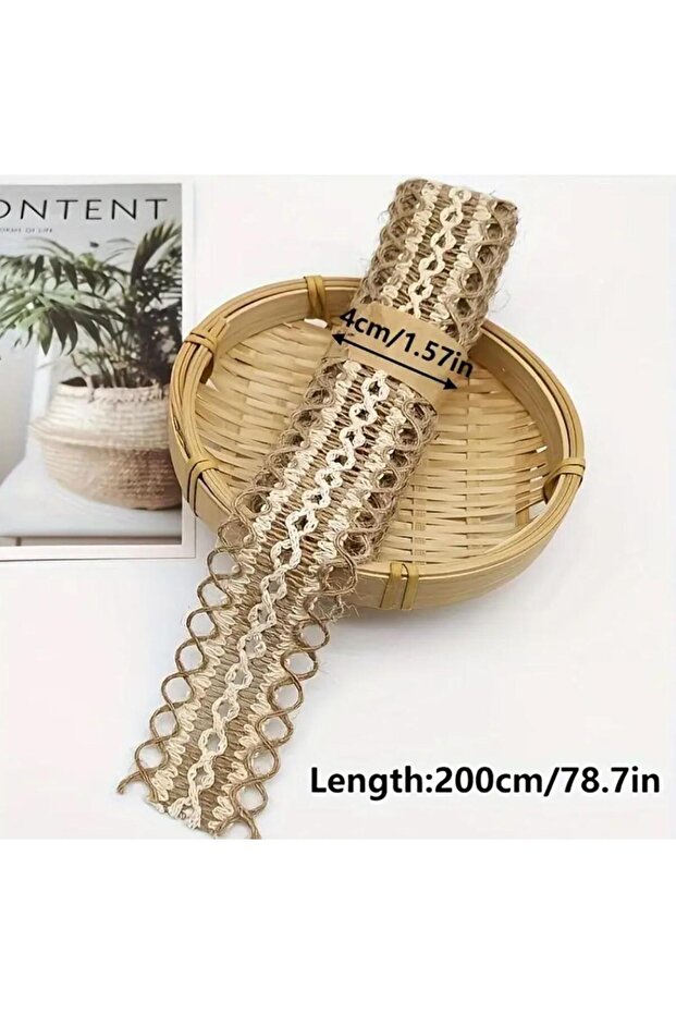 Wicker Ribbon Jute Ribbon Crafts Home Decorations and Gift Wrap Ornament