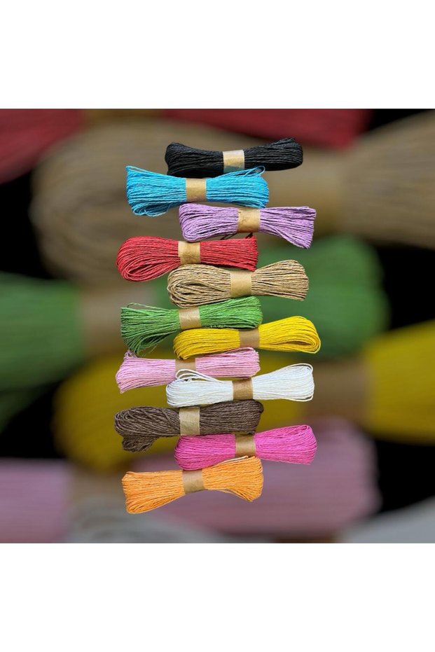 Colored Paper String 12 Pack (30m)