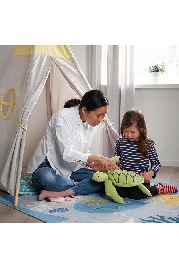 لعبة ناعمة، سلحفاة/أخضر، 44 سم - 4