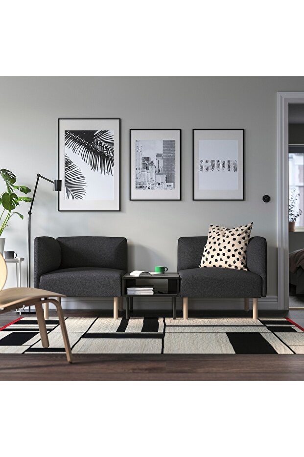 Side table, anthracite, 70x50 cm - 2