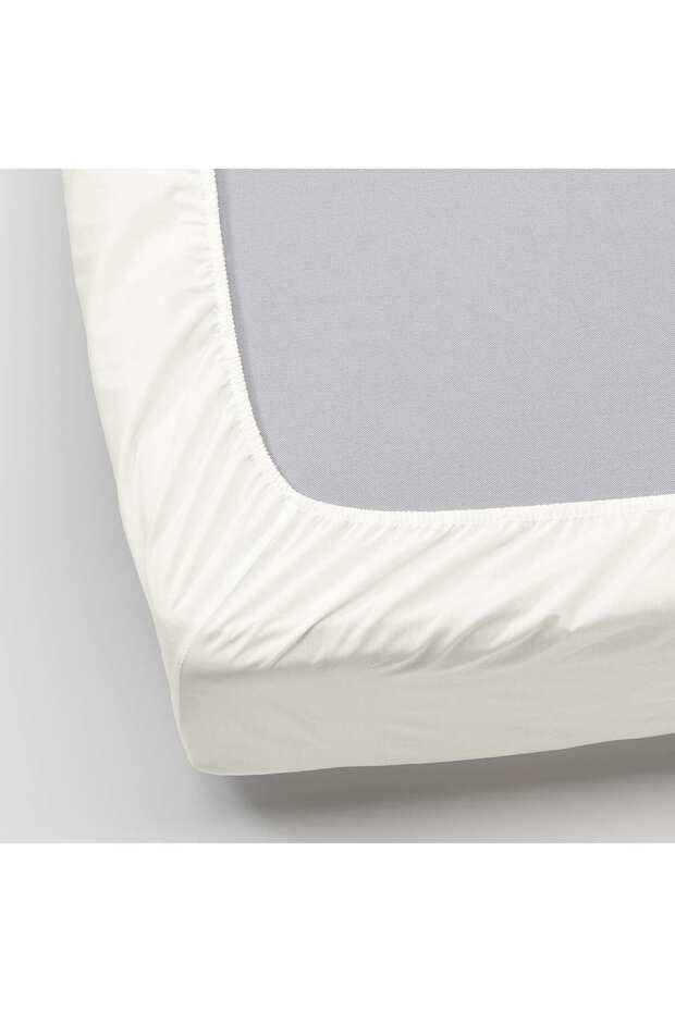 ملاءة سرير، بيضاء، 160×200 سم - 5