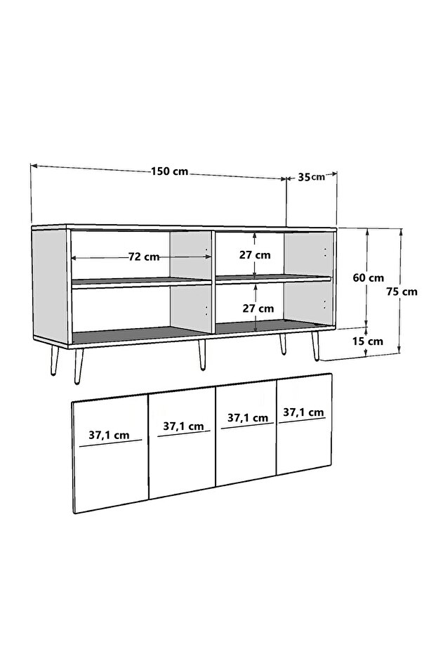 LOOPDD (KB150) KONSOL BEYAZ-ANTRASİT - 5