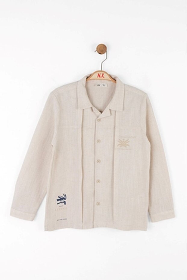 Nk kids 48350 true shirt cream 8/14