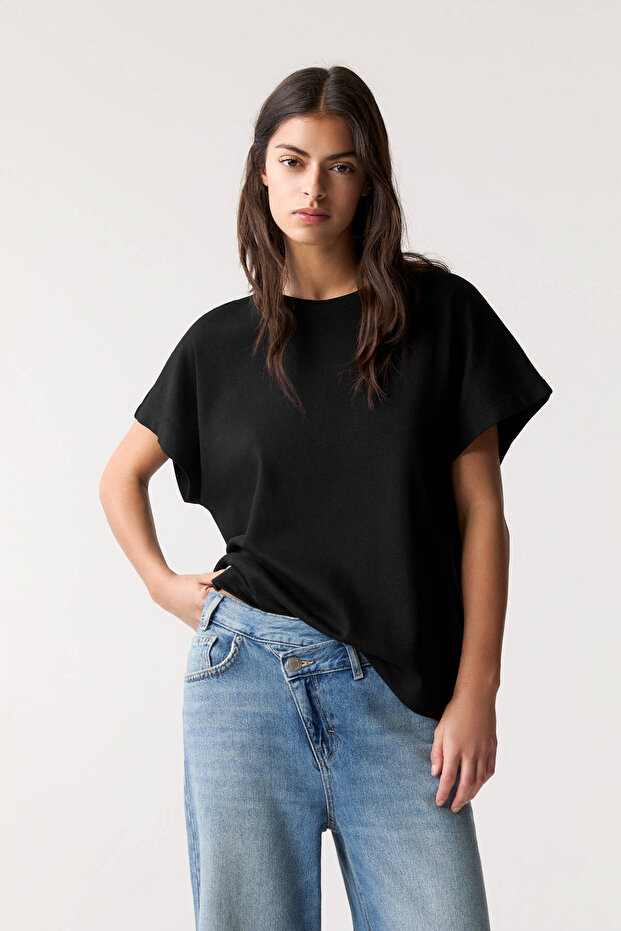 Oversize kısa kollu t-shirt - 2