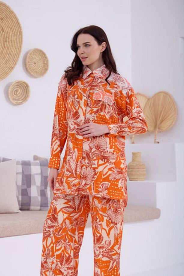 Marwa by moodbasic PULPAYETLİ DESENLİ TAKIM - 4
