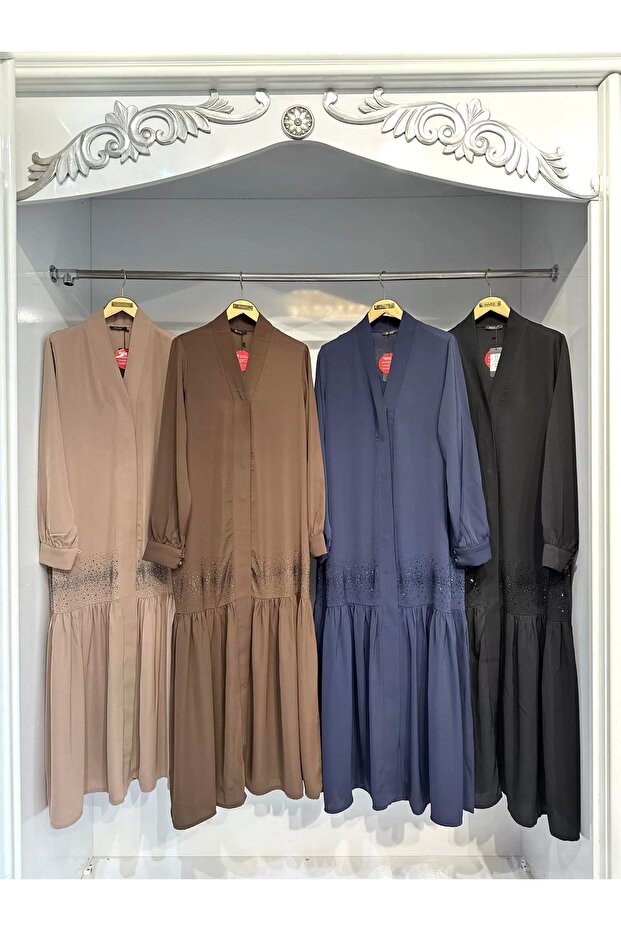 6965 Lacivert Ferace - 3