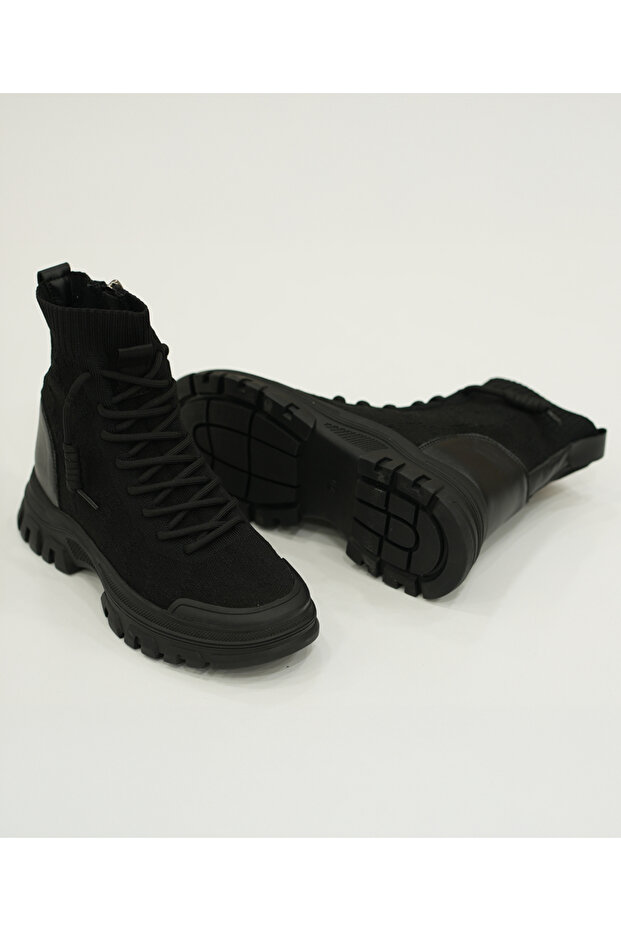 Kadın Fermuarelı Tekstil Bot - 2