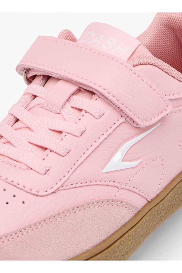 Dash Panelled Sneakers with Hook and Loop Closure - 4